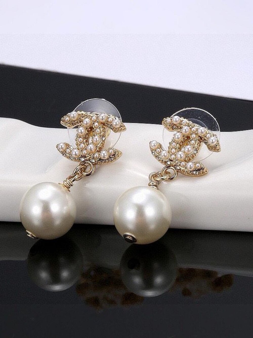 Chanel pendant earrings